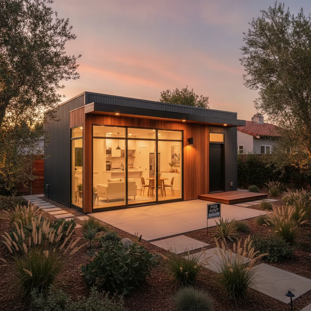 Modern home with an Accessory Dwelling Unit (ADU) in Los Angeles