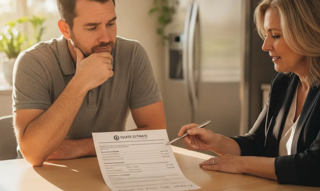 Veteran reviewing Florida VA IRRRL hidden costs.