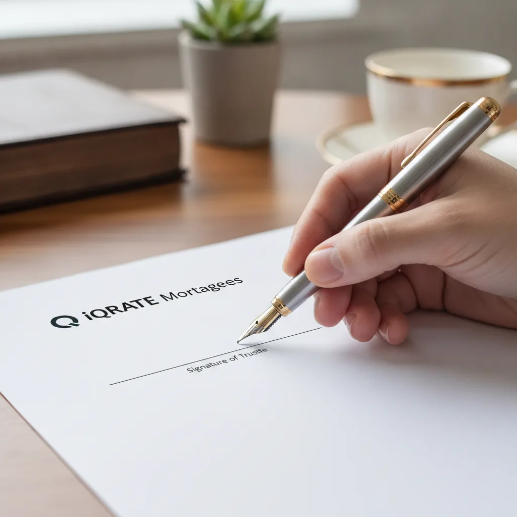 Trustee signing mortgage documents correctly for a property held in a trust