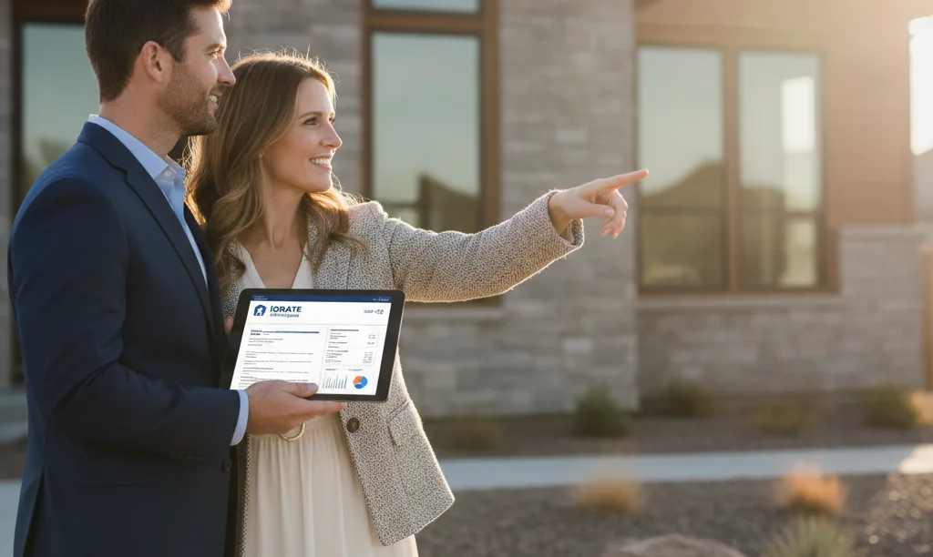 Couple planning their next property with iQRATE Mortgages.