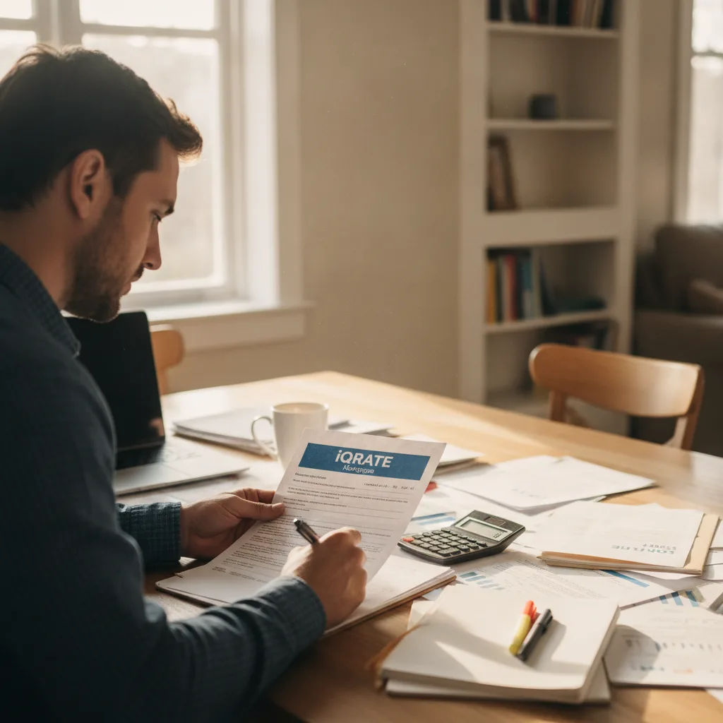 Close-up of bank statements being reviewed for a non-QM loan