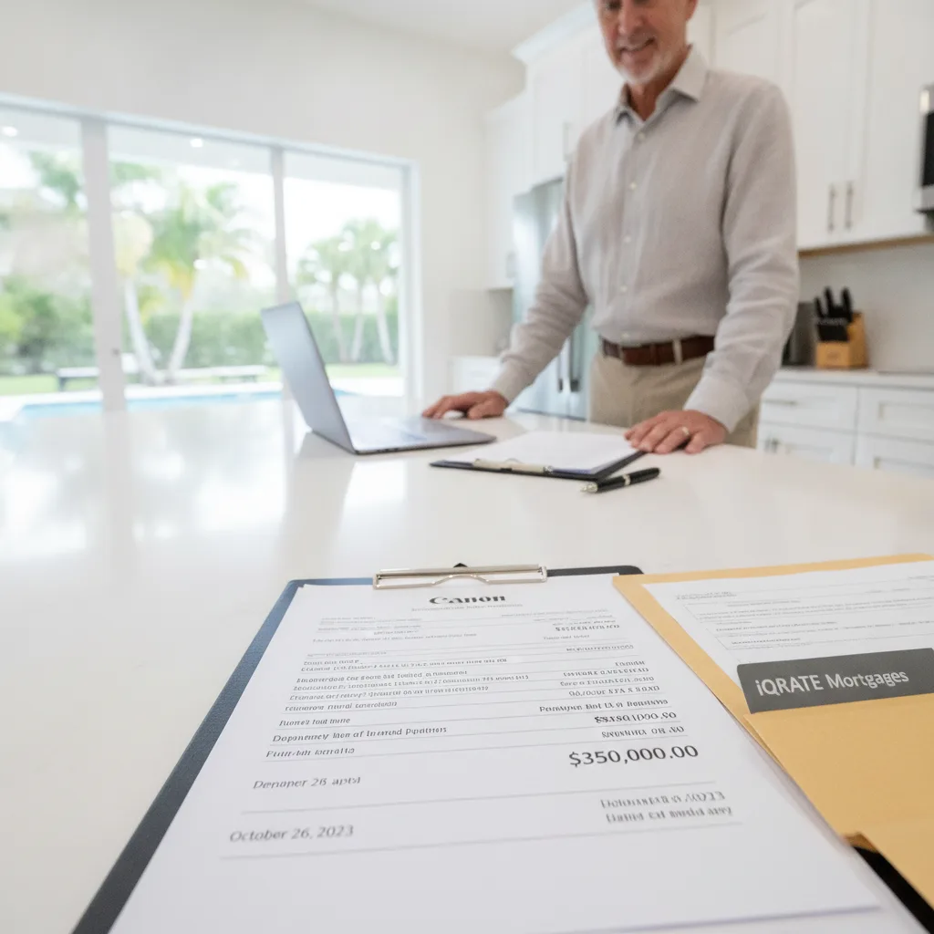 Stack of legal documents required for jumbo loan approval
