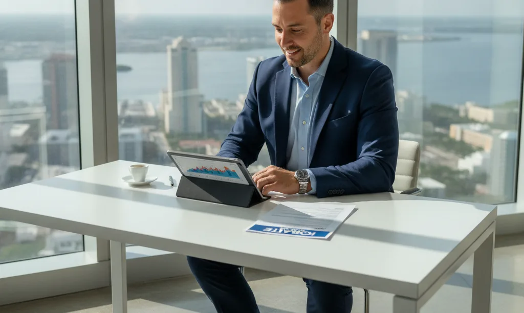 Florida investor reviews his Tampa portfolio confidently.