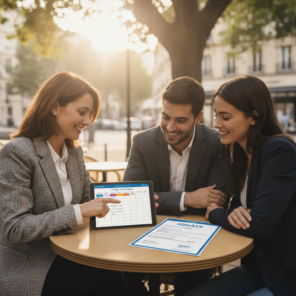 A confident home buyer reviewing mortgage pre-approval documents.