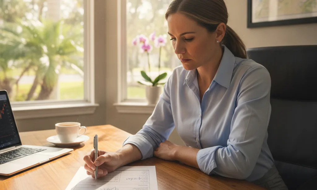 Investor strategically planning a DSCR loan approval.