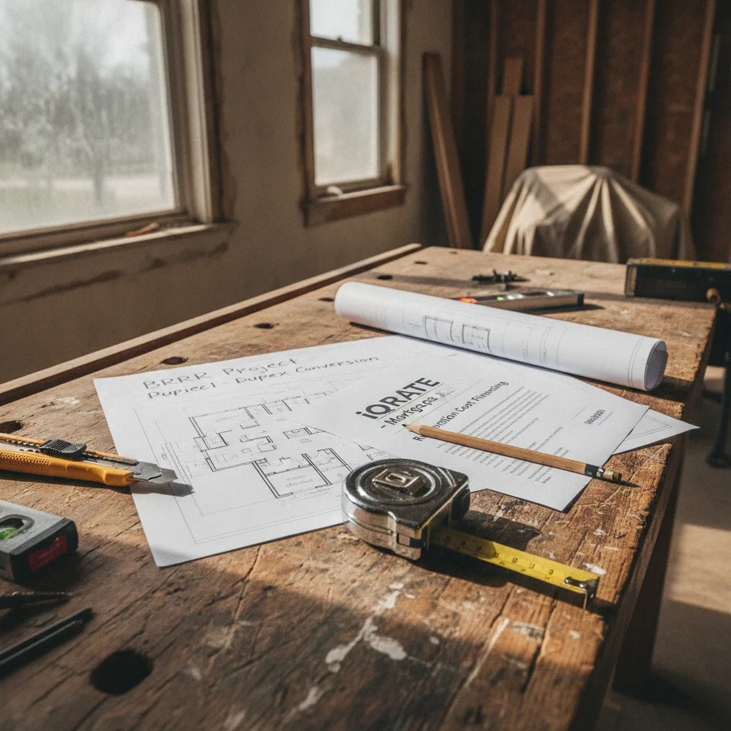 Interior of a kitchen during renovation, illustrating where rehab loan funds are used.