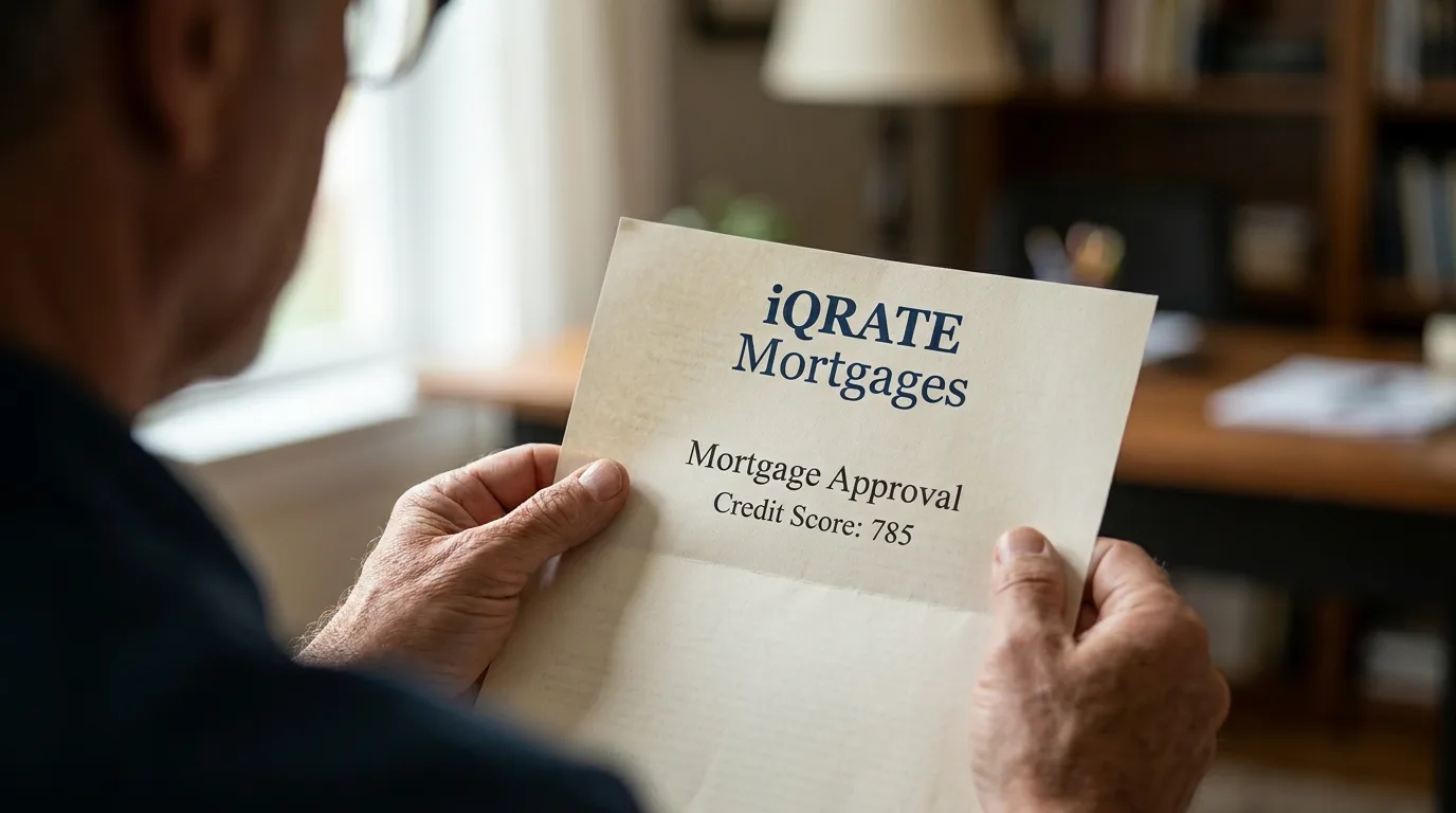 Person looking stressed while reviewing financial documents during the mortgage process