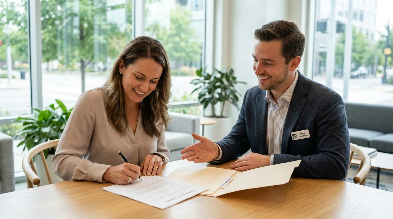 Spouse signing a VA spousal occupancy letter for a home in San Diego.