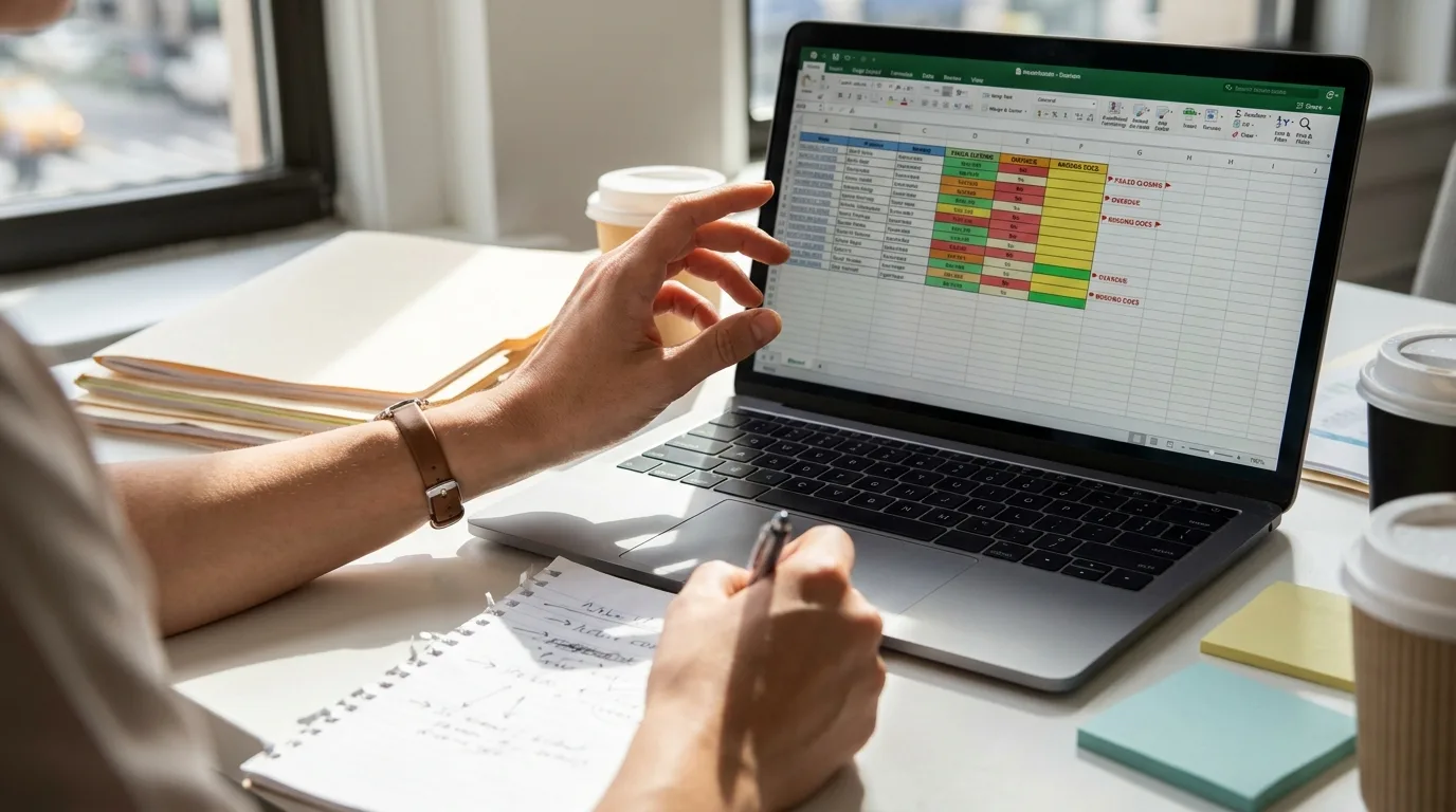 Mortgage partner and real estate agent collaborating over a dashboard