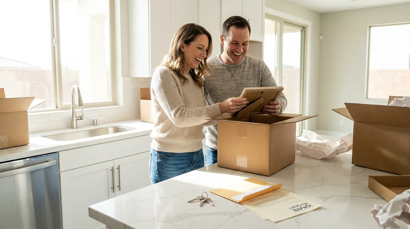 Financial documents and calculator for mortgage planning
