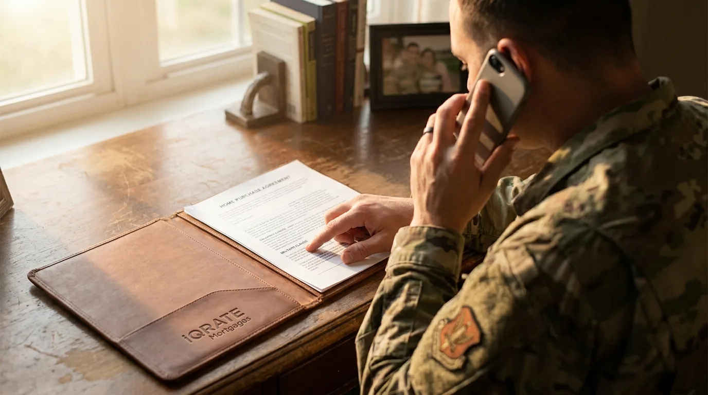 Service member discussing loan options with a San Diego loan officer