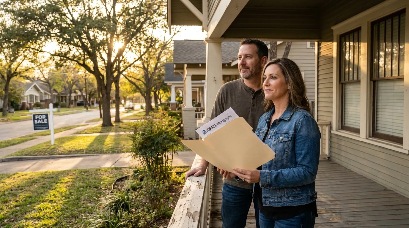 A portfolio of rental properties in a suburban neighborhood.