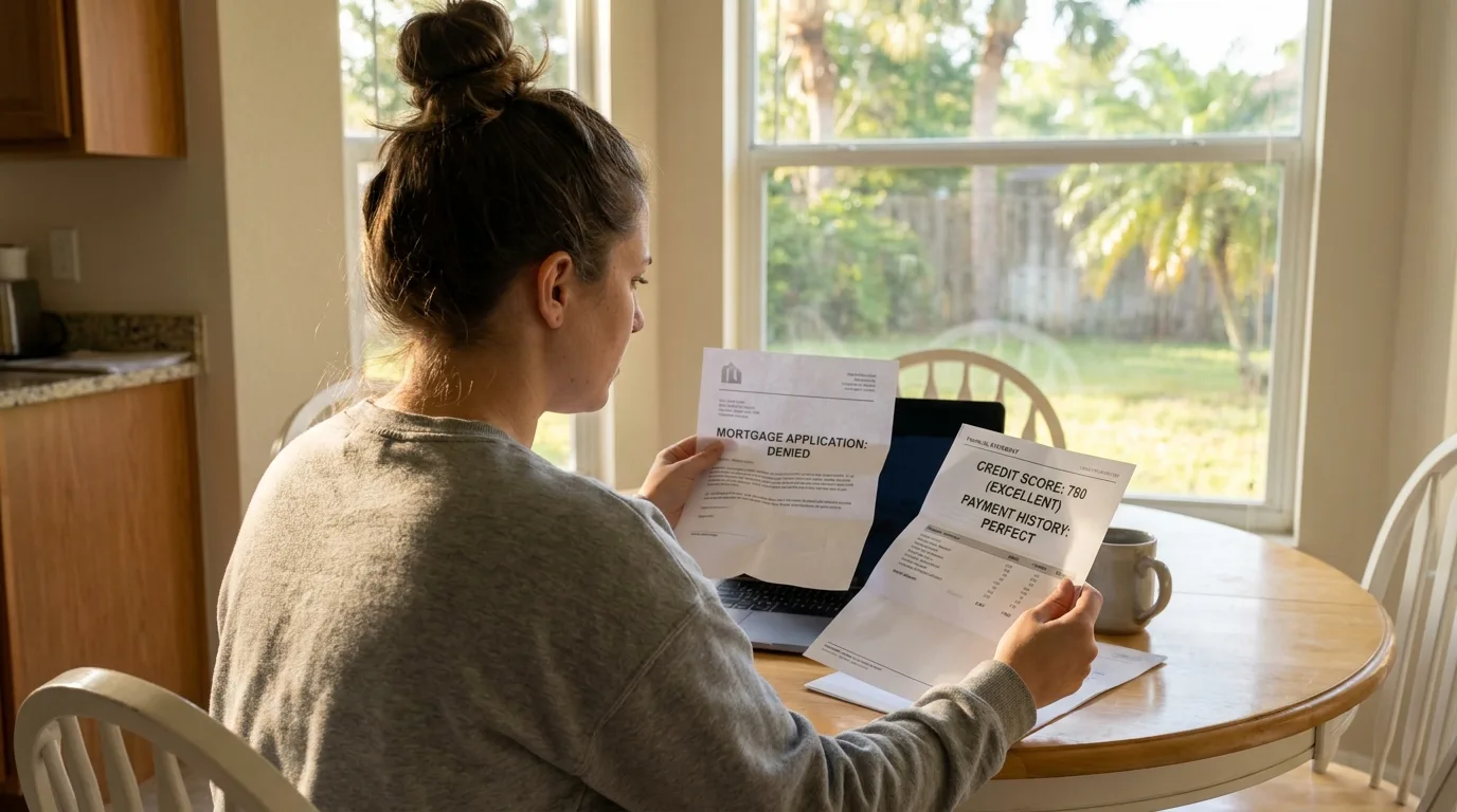 A stack of financial documents including bank statements and utility bills prepared for a mortgage underwriter.