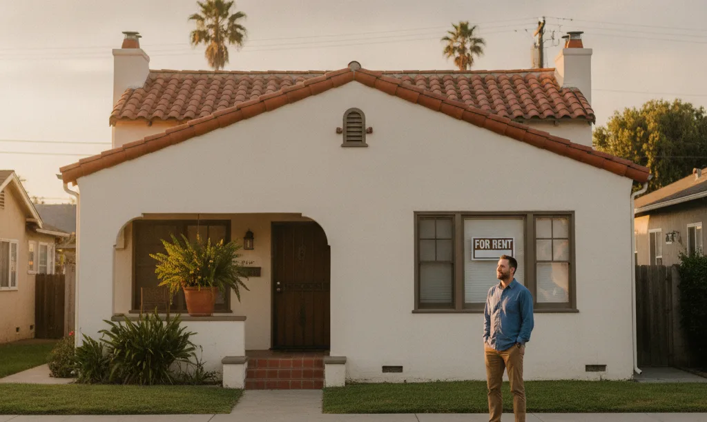 Investor looking at a partially rented California duplex.