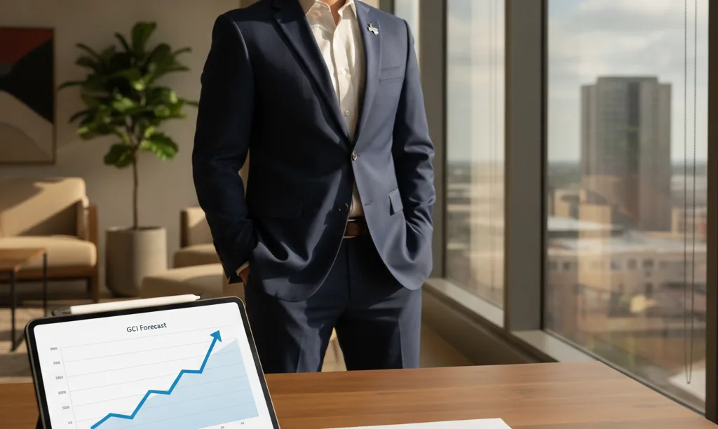 Confident real estate leader planning future growth.