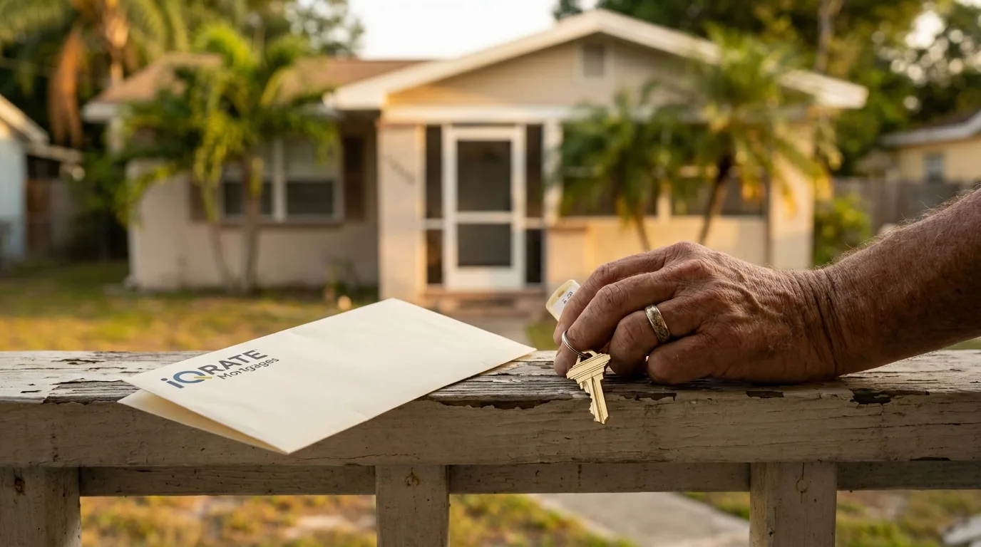 A finalized divorce decree sitting on a table next to house keys.