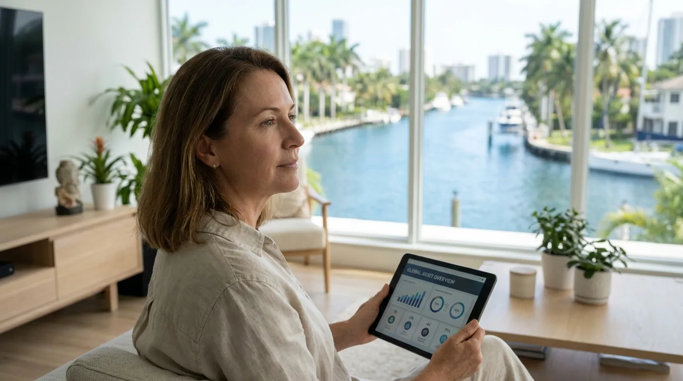 Diverse portfolio of global financial assets for a mortgage