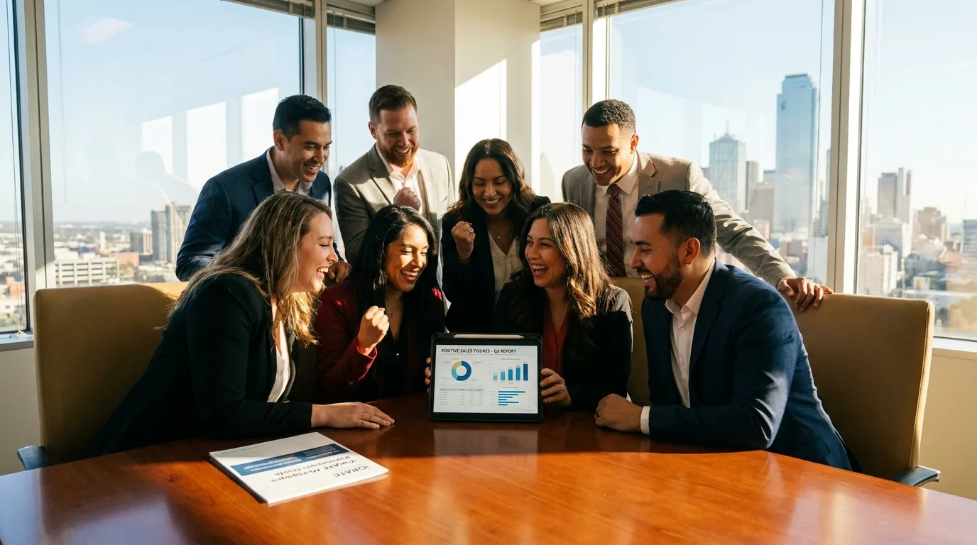 Real estate team collaborating on a mortgage pre-approval