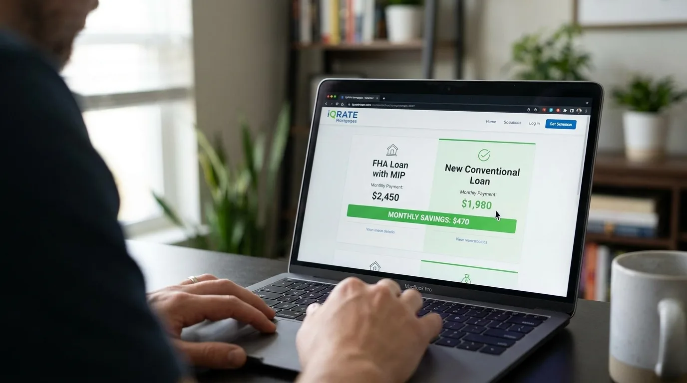 Calculating savings from refinancing an FHA loan