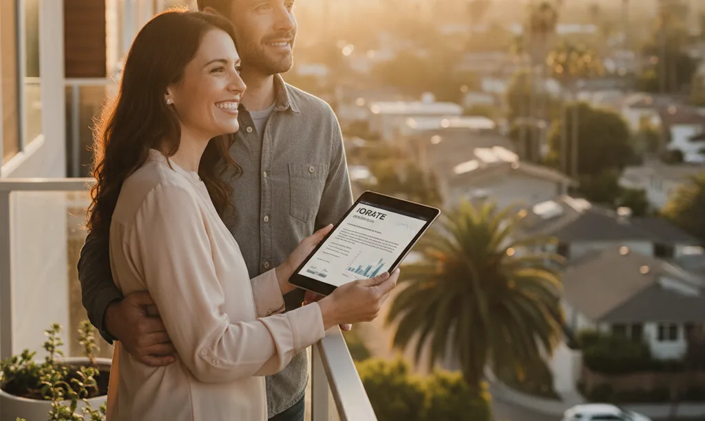Couple planning their next home purchase.