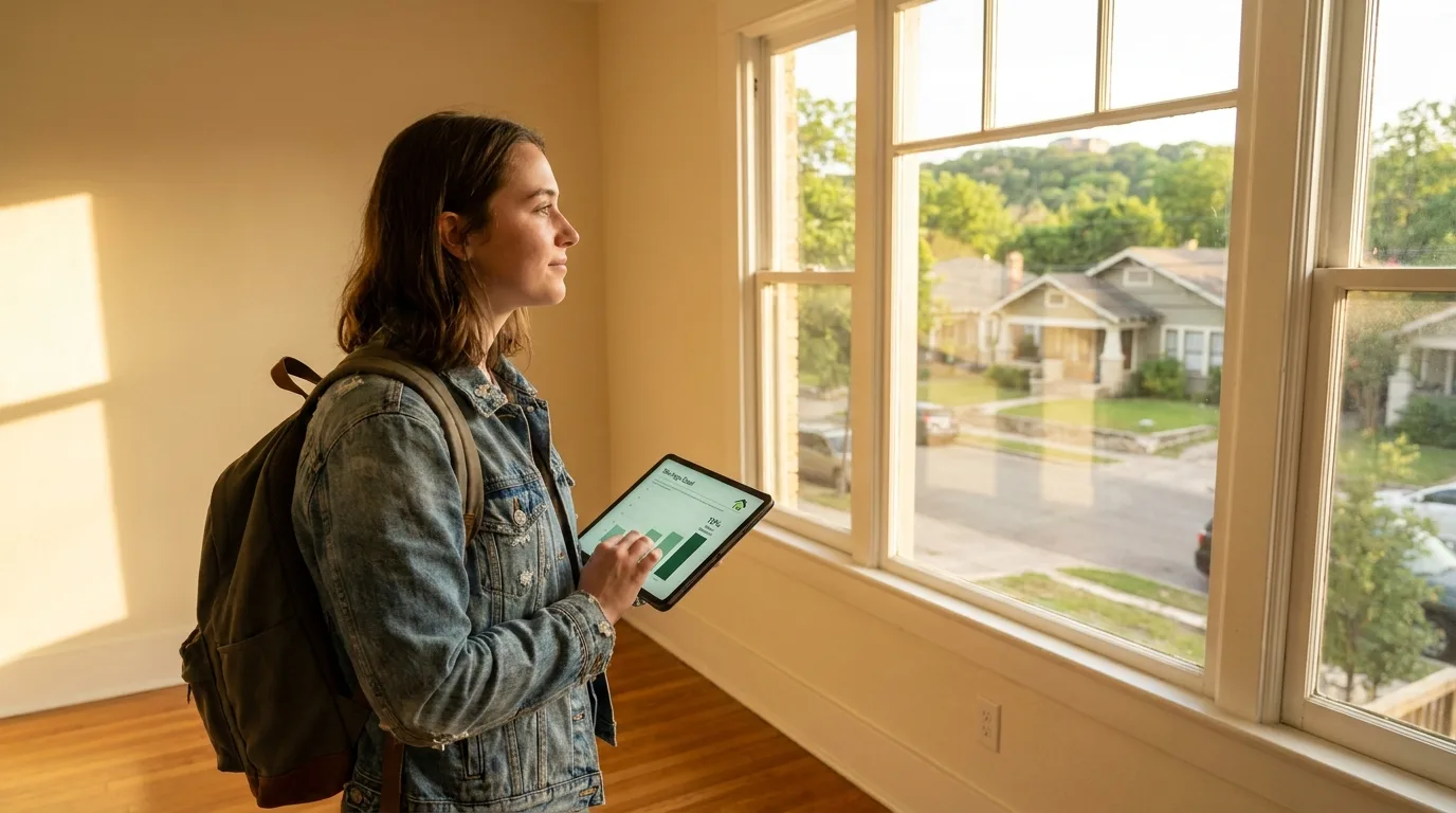 A human underwriter reviewing a mortgage application