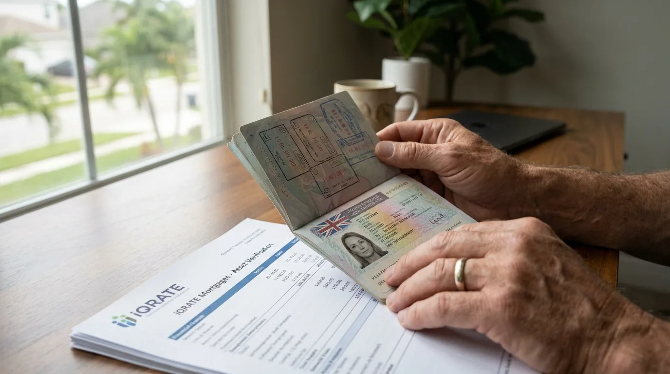 International currency and bank statements for verifying down payment funds.