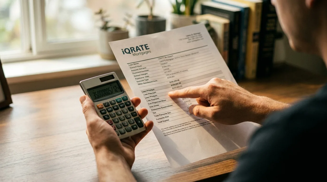 A couple calculating their mortgage break-even point