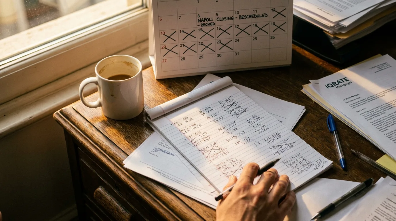 Real estate agent reviewing documents with clients