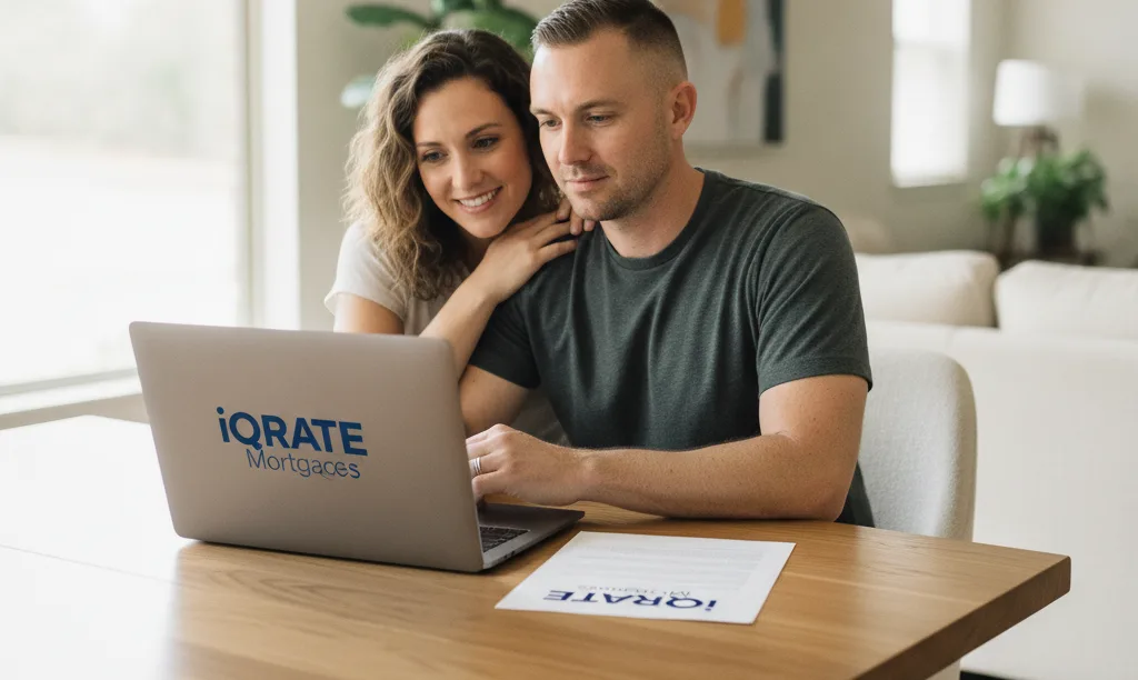 Couple reviewing Texas VA loan options with iQRATE Mortgages.