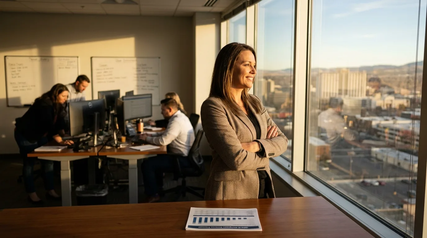 A real estate team collaborating on a mortgage operating system