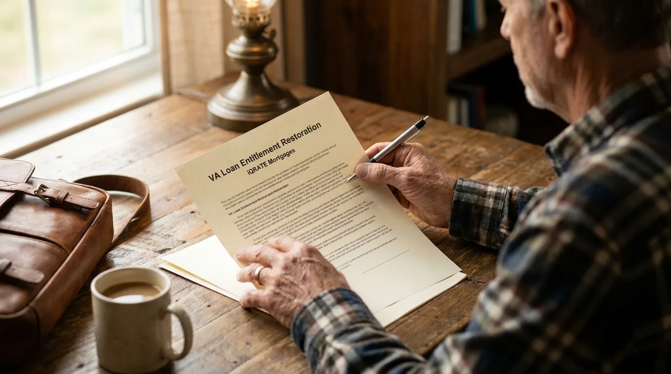 Reviewing the Certificate of Eligibility and other VA loan documents.