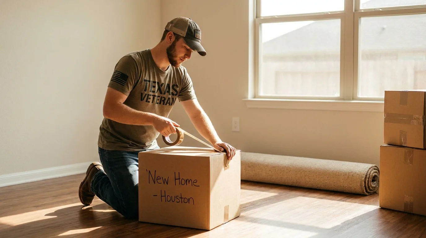 Veteran family considering their next home purchase in Houston.
