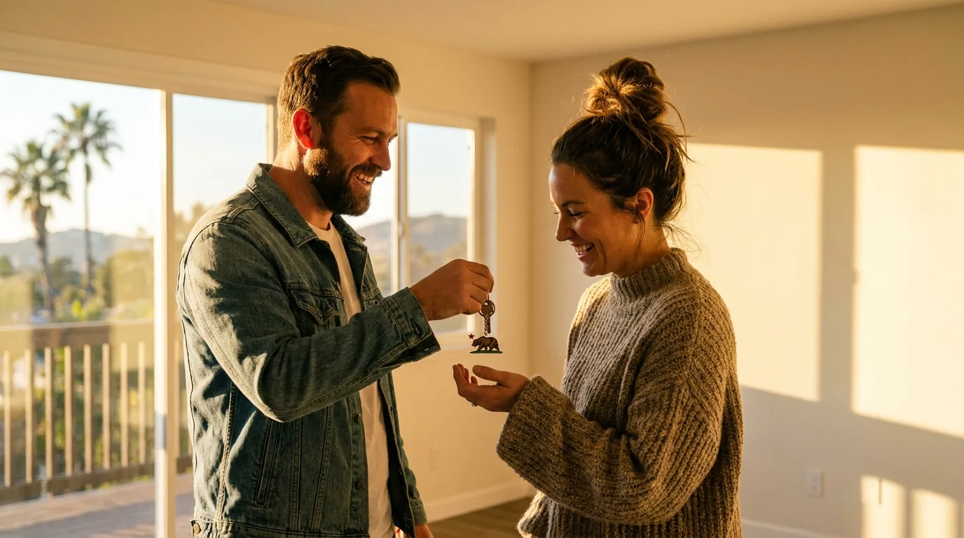 A self-employed person reviewing financial documents for a mortgage application.