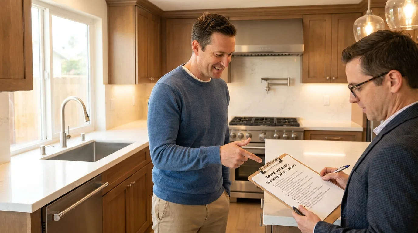 Real estate agent professionally communicating with an appraiser