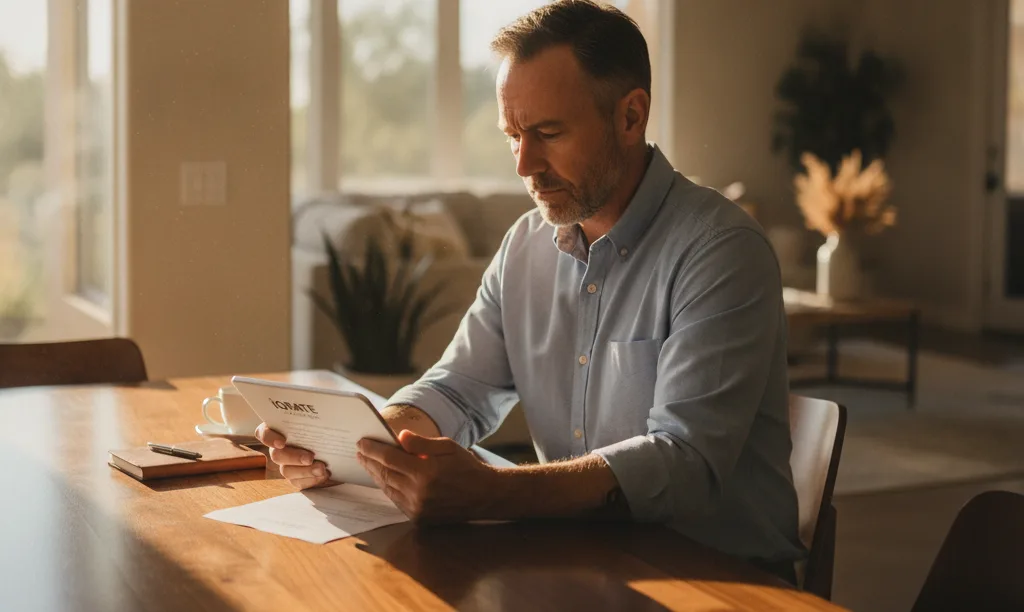 Nevada veteran homeowner reviewing iQRATE Mortgages options.