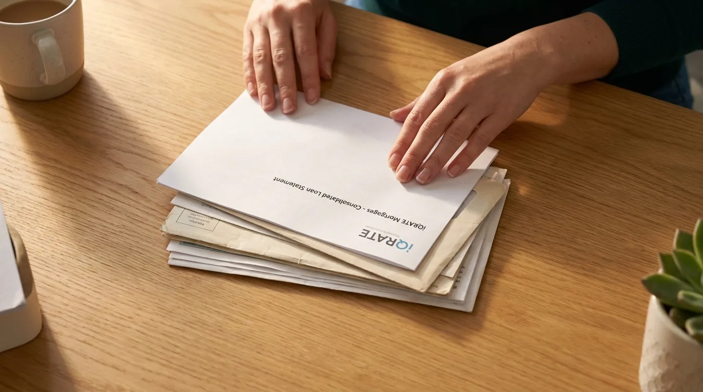 Real estate investor reviewing documentation for a portfolio loan.