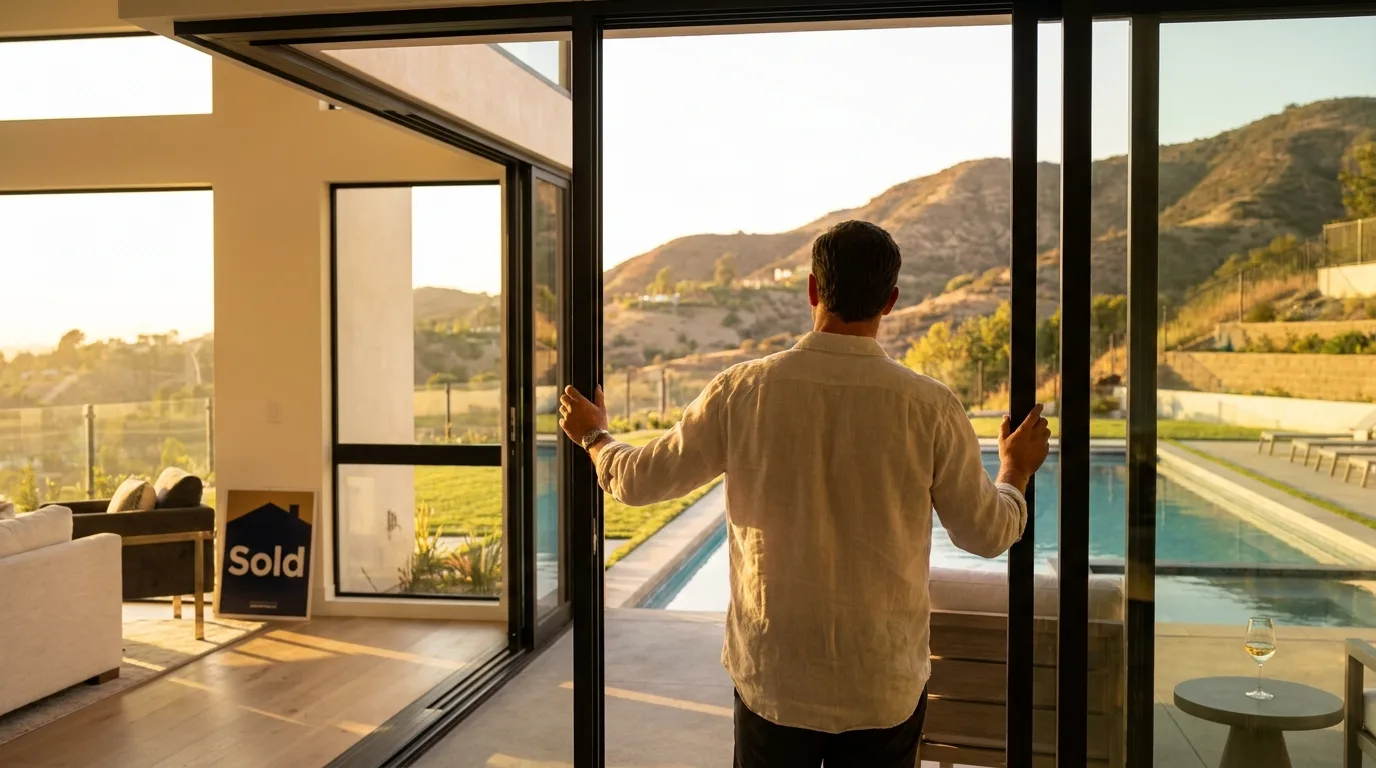 Modern luxury home with a pool, representing a high-value asset held in a trust.