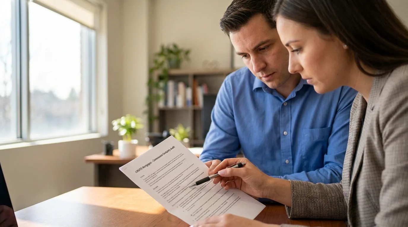 A real estate agent confidently reviewing a healthy, predictable sales pipeline on a tablet.