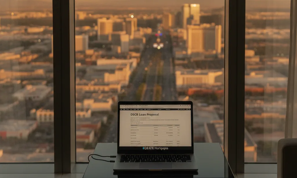 Las Vegas condo view with iQRATE Mortgages proposal.