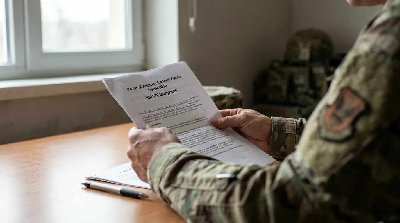 A person signing closing documents with a pen, representing the final step in the remote refinance process.