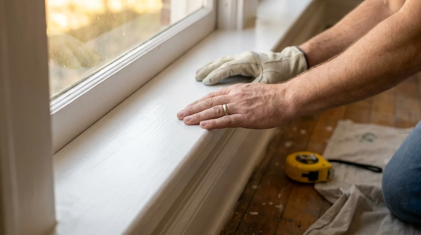 Blueprint and tools for a home renovation financed by an FHA 203k loan