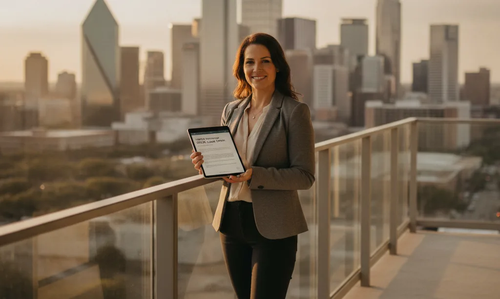 Investor reviews iQRATE Mortgages loan on tablet