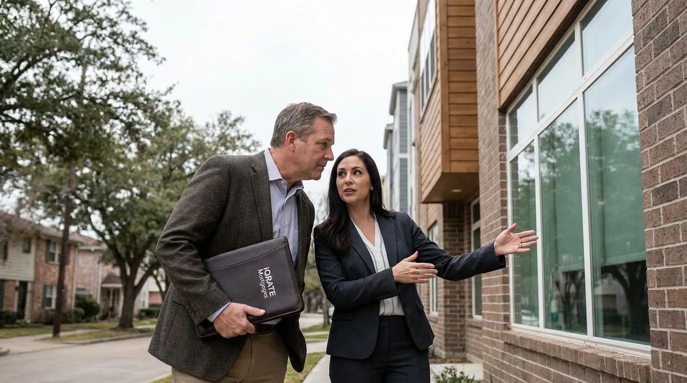 Co-living property in a residential neighborhood
