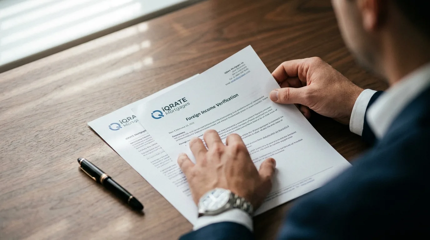 Financial documents for a foreign national mortgage application