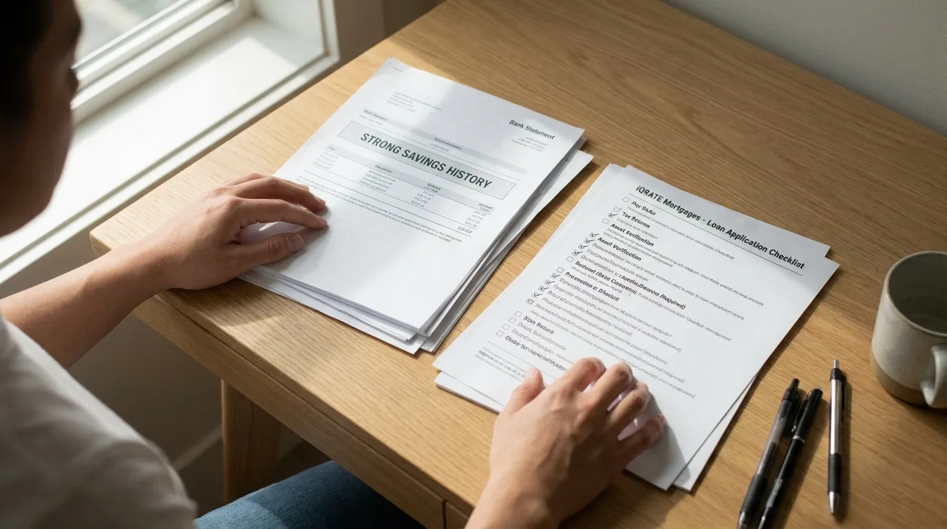 Gathering financial documents for a mortgage application.
