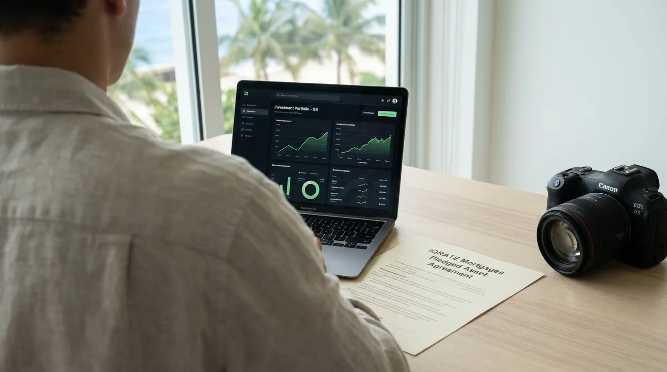 Investment portfolio used as collateral for a home loan in Palm Beach