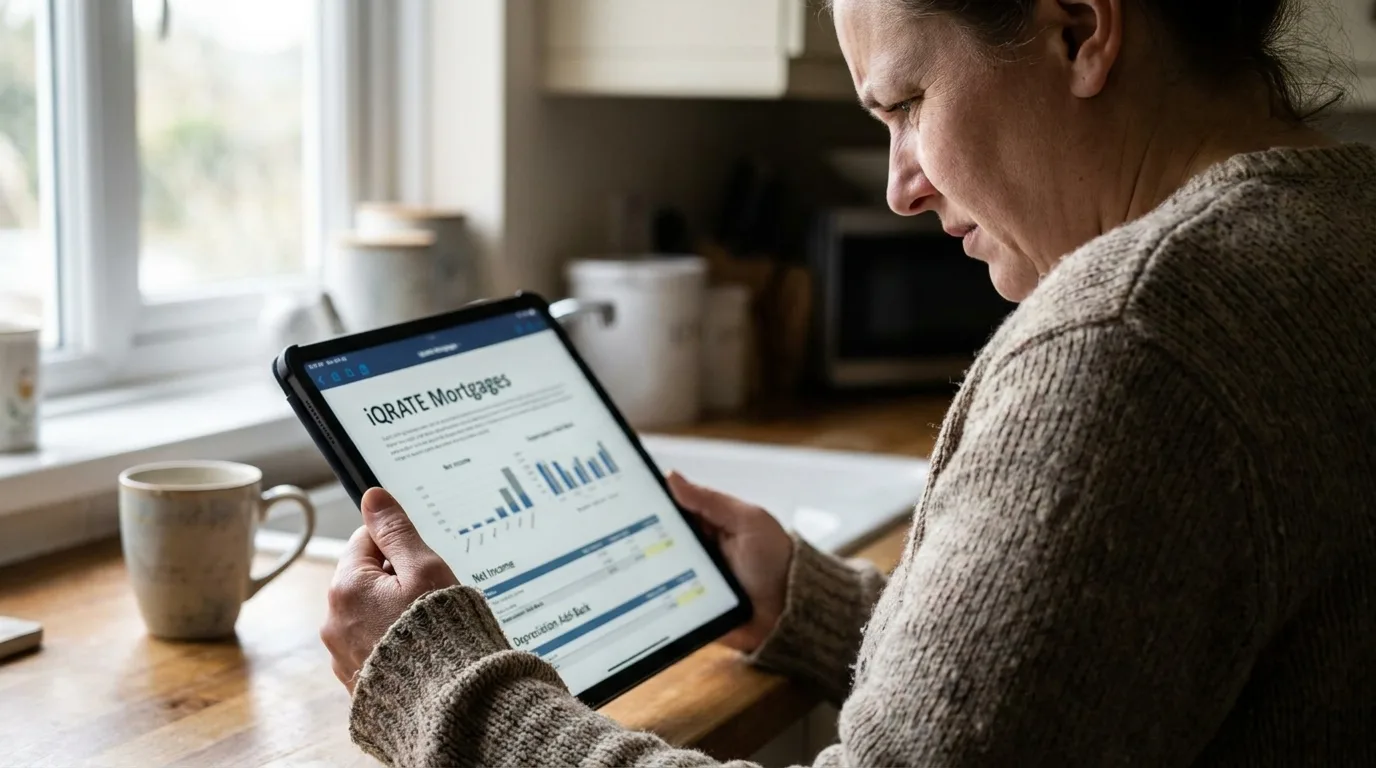 Reviewing bank statements and documents for a non-qualified mortgage application.
