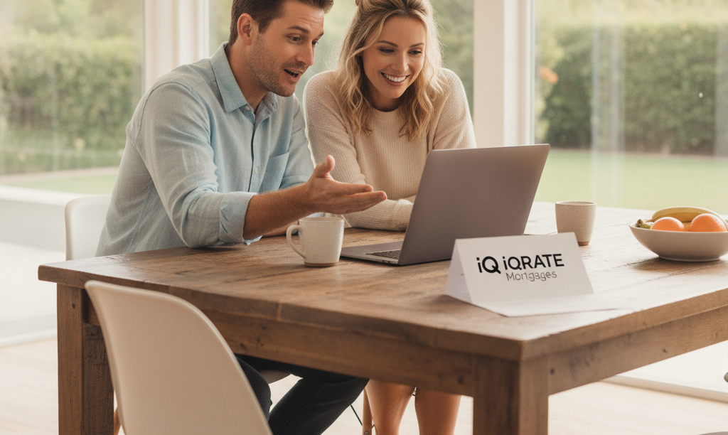 Couple relieved by mortgage news from iQRATE.