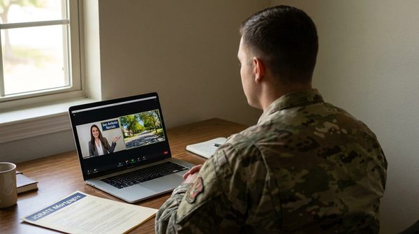 Comparison chart detailing the differences between a VA loan and a DSCR loan for military investors.