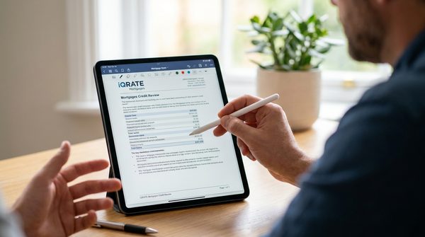 Gathering official documents for a mortgage application rapid rescore